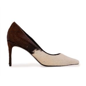 Black Suede Studio Amaya Cowhide Pump